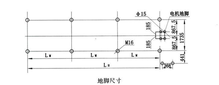 地脚尺寸